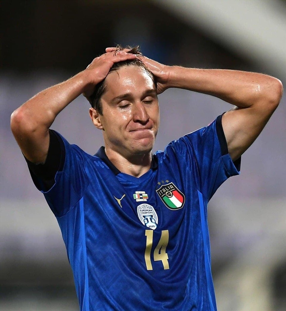 Sự thiếu vắng F.Chiesa sẽ là một tổn thất lớn với hàng công của Italy.     Ảnh: UEFA