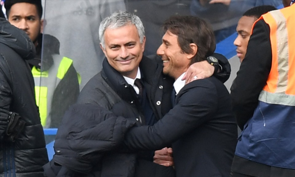 Mourinho và Conte thường thất bại ở mùa thứ 3. Ảnh: AFP