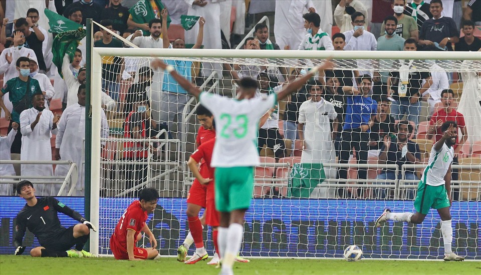 Tuyển Saudi Arabia nhiều khả năng sẽ có vé dự World Cup sau trận đấu với tuyển Trung Quốc. Ảnh: CFA