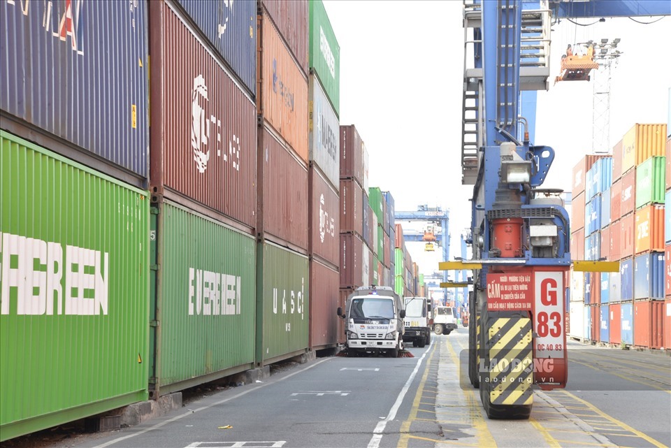 TPHCM thu phí hạ tầng cảng biển cao nhất là 4,4 triệu đồng/container. Ảnh: Ngọc Lê