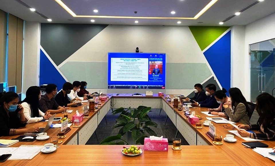 Bộ Công Thương thường xuyên tổ chức các hội thảo giao thương trực tuyến với Hàn Quốc để tăng cường hợp tác thương mại. Ảnh: Thu Thủy