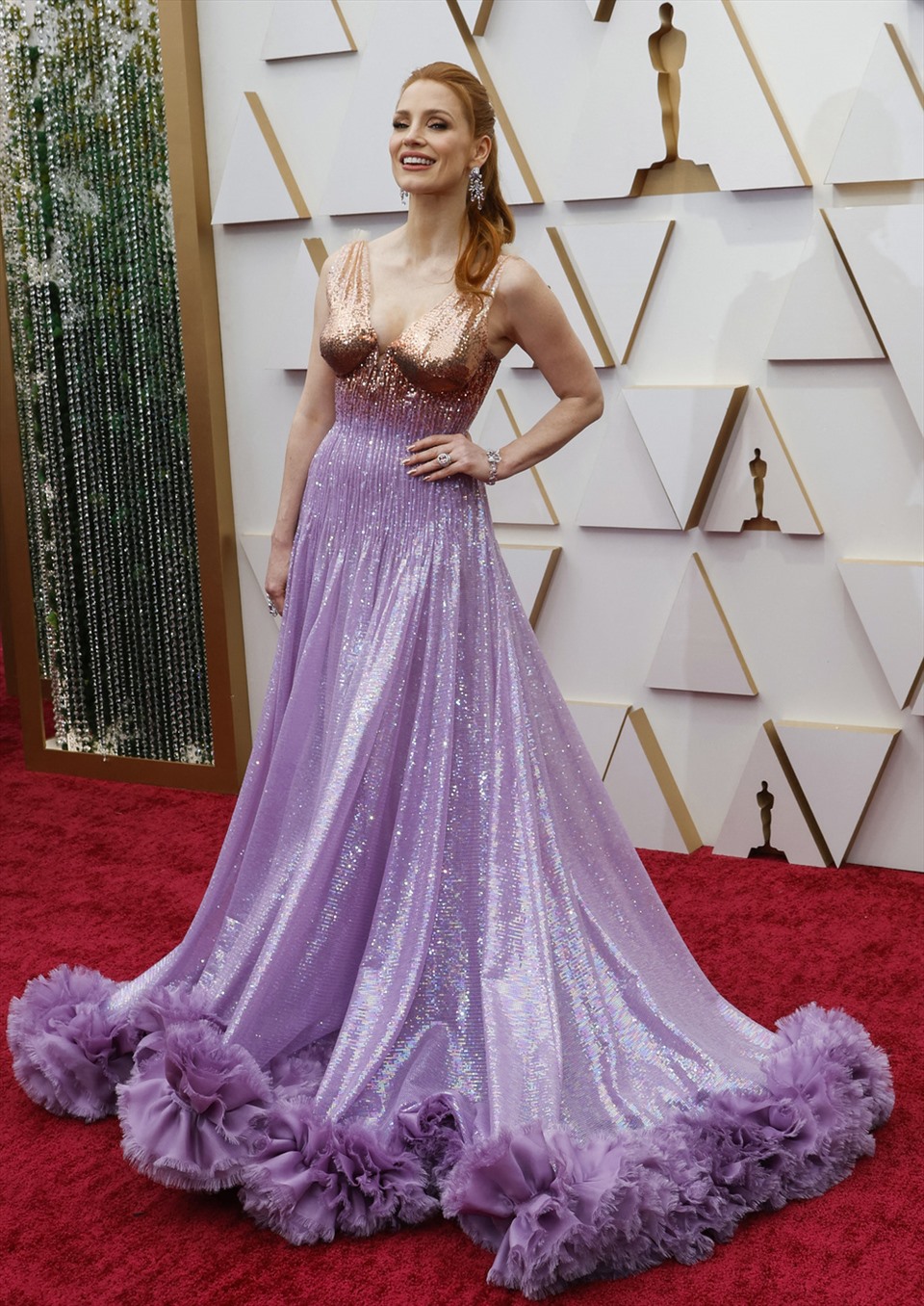 Xuấn hiện tại thảm đỏ lễ trao giải Oscar lần thứ 94,