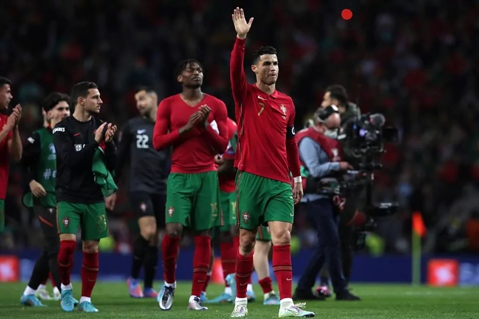 Bồ Đào Nha của Cristiano Ronaldo vẫn phải hết sức thận trọng dù đối thủ là Bắc Macedonia. Ảnh: UEFA