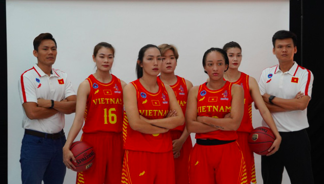Tuyển bóng rổ nữ Việt Nam chuẩn bị kỹ lưỡng cho SEA Games 31. Ảnh: VTV