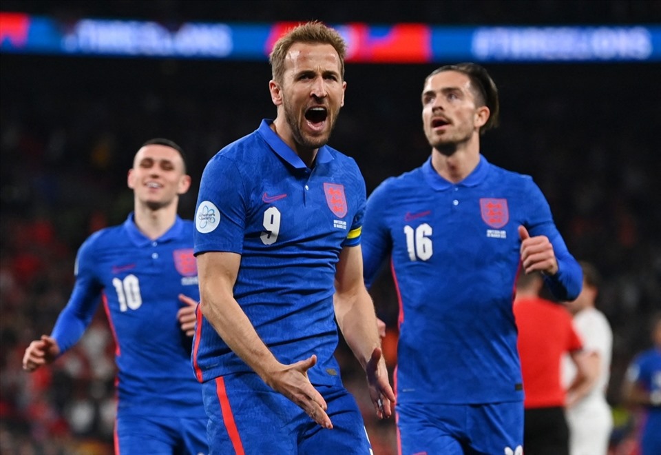 Kane vừa có bàn thắng thứ 49 cho tuyển Anh trong trận thắng Thụy Sỹ. Ảnh: AFP