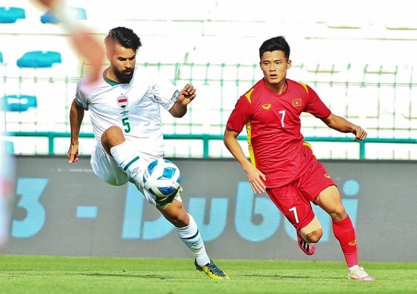 U23 Việt Nam tích luỹ được nhiều kinh nghiệm tại giải giao hữu U23 Dubai Cup 2022. Ảnh: AFC