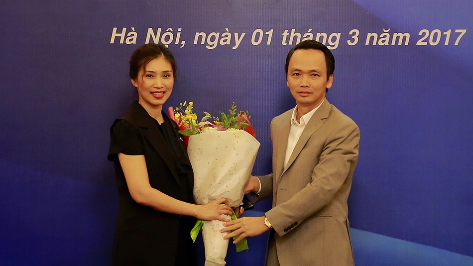 Ông Trịnh Văn Quyết và bà Vũ Đặng Hải Yến/ Ảnh: FLC.
