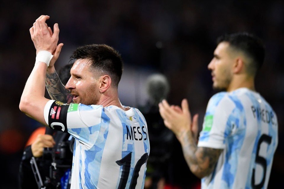 Messi đã chơi hay trong trận thắng Venezuela. Ảnh: AFP