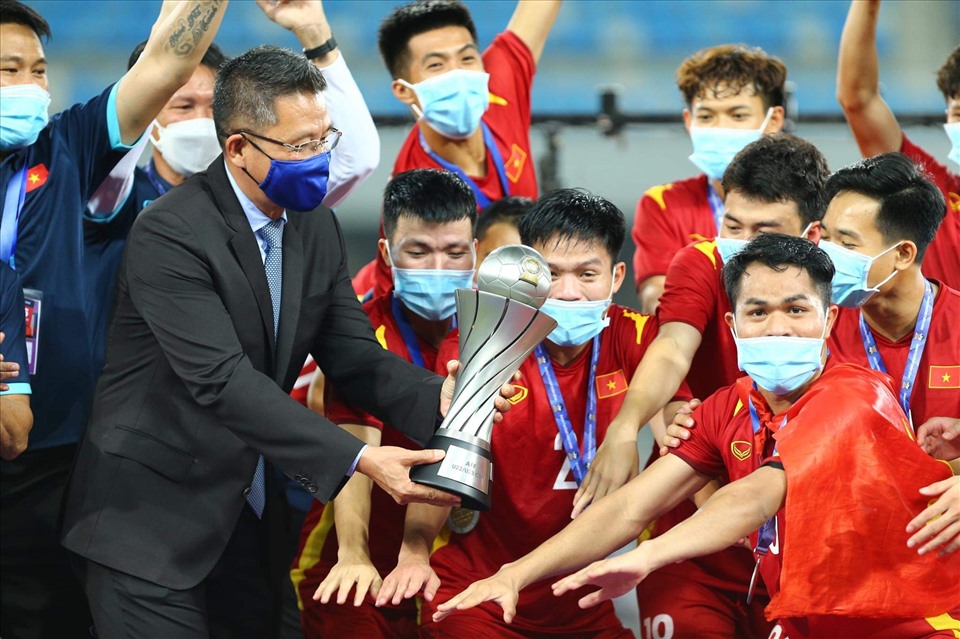 U23 Việt Nam vô địch vòng chung kết U23 Đông Nam Á. Ảnh: T.V