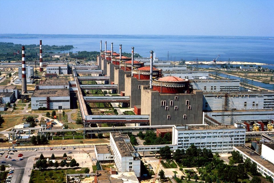 Nhà máy điện hạt nhân Zaporizhzhia lớn nhất Ukraina. Ảnh: UNIAN