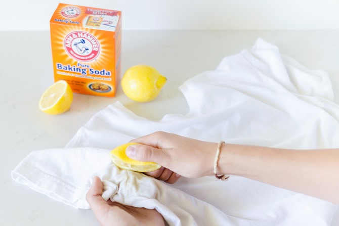 Kết hợp chanh và baking soda. Ảnh: CMH