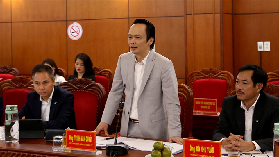 Ông Trịnh Văn Quyết phát biểu tại Tỉnh uỷ Đắk Lắk hồi tháng 3.2021. Ảnh: B.T
