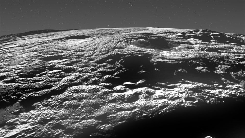 Một hình ảnh khác về bề mặt sao Diêm Vương. Ảnh: NASA/Johns Hopkins University Applied Physics Laboratory/Southwest Research Institute/Isaac Herrera/Kelsi Singer