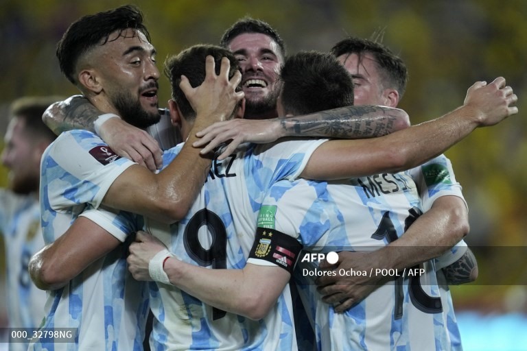 Messi và các đồng đội đang có một chuỗi thành tích ấn tượng trong thời gian gần đây. Ảnh: AFP