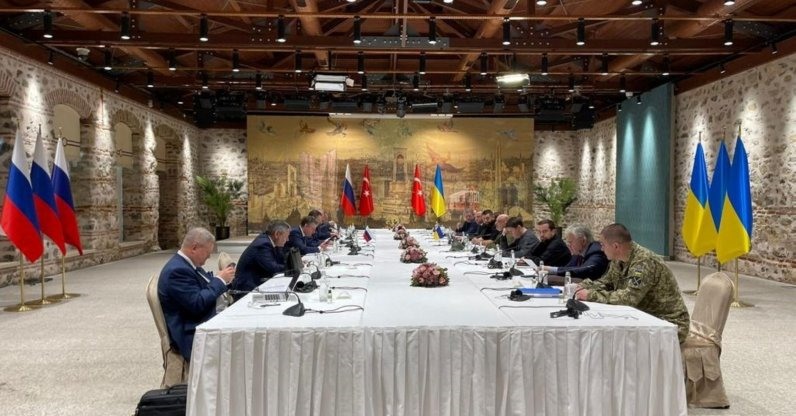 Nga-Ukraina đàm phán tại Thổ Nhĩ Kỳ ngày 29.3.2022. Ảnh: AFP