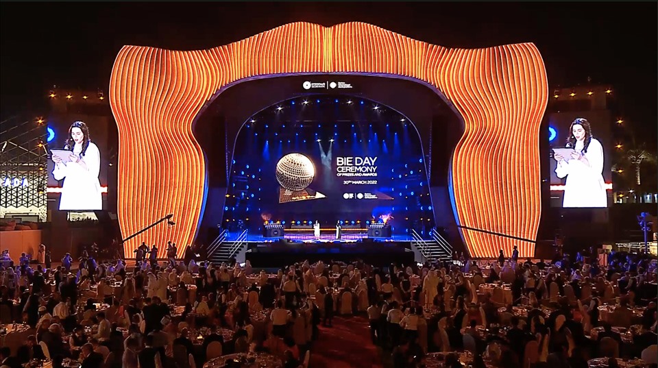 Toàn cảnh lễ trao giải nhân ngày Tổ chức Triển lãm Quốc tế tại EXPO 2020 Dubai (Ảnh: Nhà triển lãm Việt Nam)