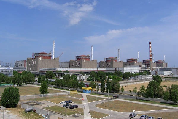 Nhà máy điện hạt nhân Zaporizhzhia. Ảnh chụp màn hình