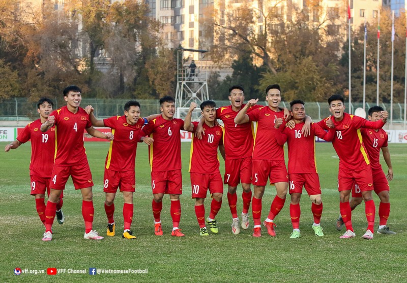 Đội hình U23 Việt Nam từng dự vòng loại U23 Châu Á 2022. Ảnh: VFF