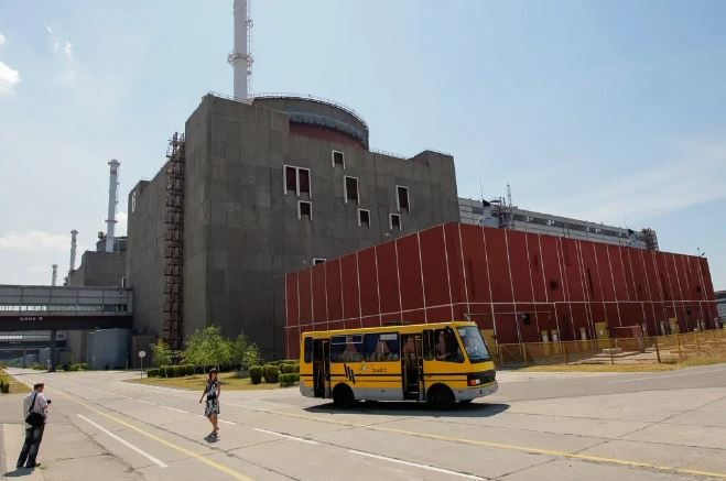 Nhà máy điện hạt nhân Zaporizhzhia của Ukraina. Ảnh chụp màn hình