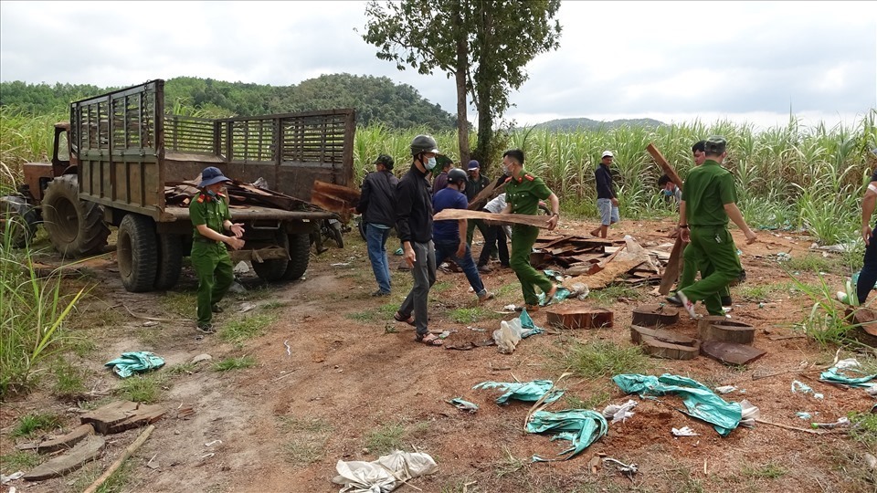 Áp lực giữ rừng, tránh lâm tặc dò ngó của lực lượng chức ở Đắk Lắk đang là rất lớn. Ảnh: B.T