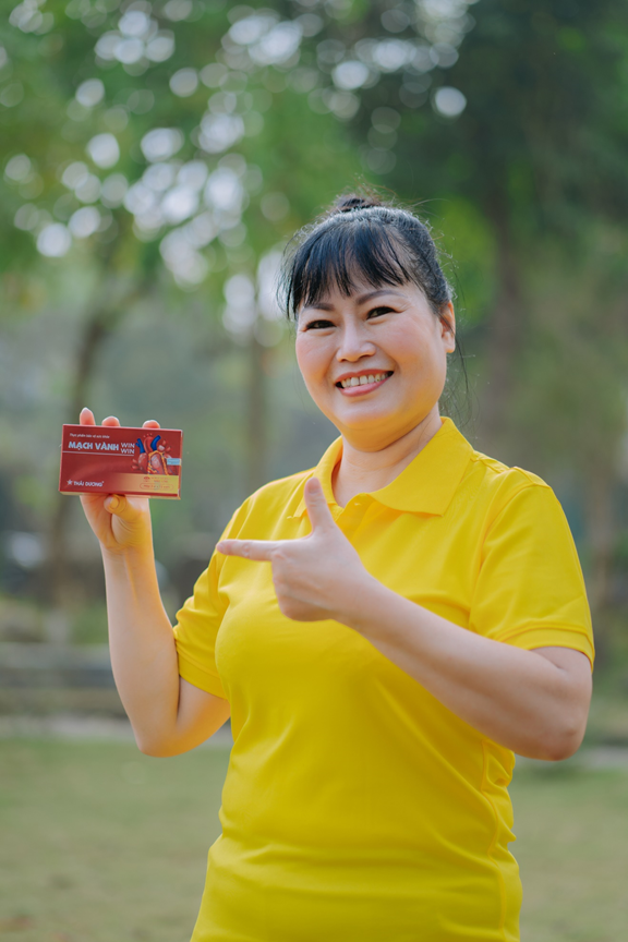 Cô N.T.Sinh, trú tại Hải Hậu, Nam Định vui vẻ nhờ sản phẩm Mạch vành Win Win