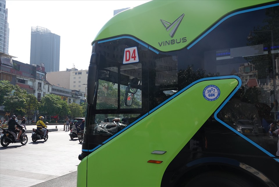 Xe buýt điện vừa được đưa vào sử dụng tại TPHCM áp dụng và học hỏi kinh nghiệm của nhiều hãng nổi tiếng trên thế giới. Ảnh: Nguyễn Đăng