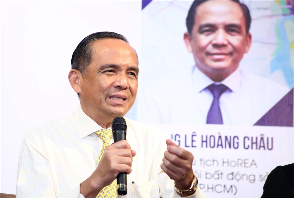 Ông Lê Hoàng Châu - Chủ tịch Hiệp hội Bất động sản TP.HCM. Ảnh Anh Huy.