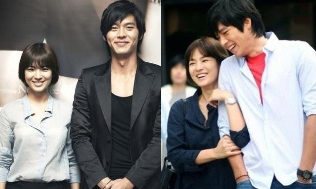 Song Hye Kyo và Son Ye Jin đều cùng hẹn hò với Hyun Bin sau một dự án phim hợp tác. Ảnh: Xinhua