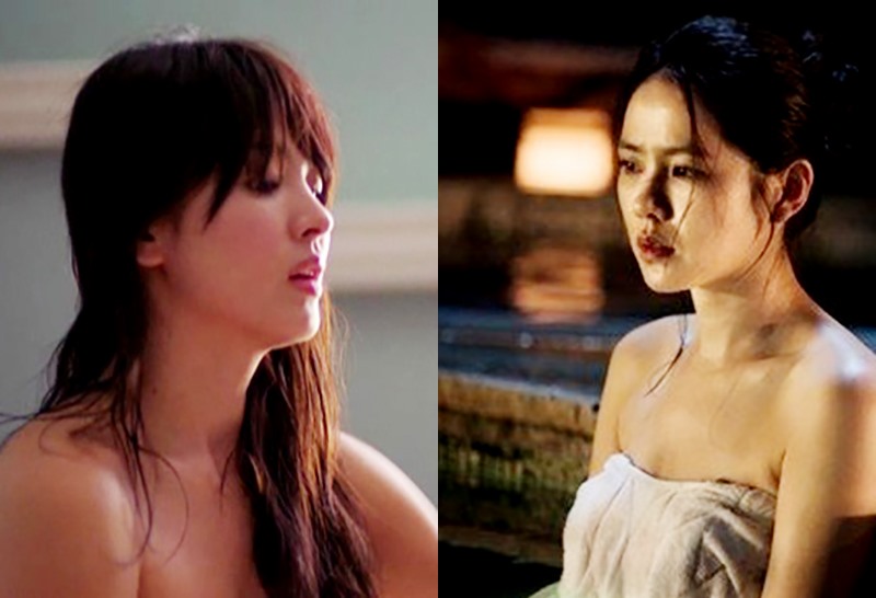 Cả Song Hye Kyo, Son Ye Jin đều từng phá vỡ hình ảnh trong sáng đều tạo đà bứt phá trong sự nghiệp. Ảnh: Xinhua