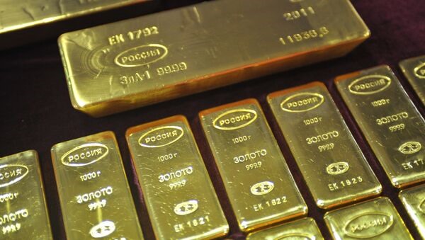 Russia's gold reserves are about 140 billion USD.  Photo: Sputnik