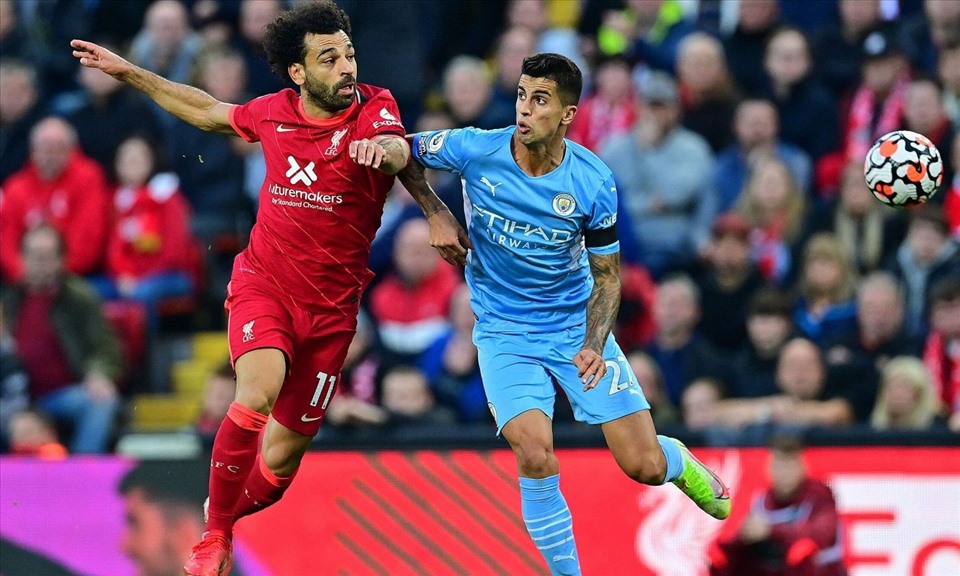 Salah sẽ khiến hàng thủ Man City gặp khó. Ảnh: AFP