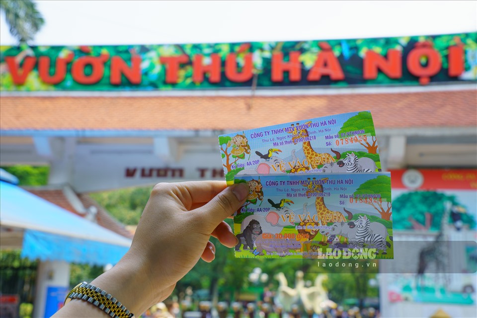 Du khách có thể mua vé ở 3 cổng vào ở đường Cầu Giấy, đường Bưởi và đường Nguyễn Văn Ngọc.