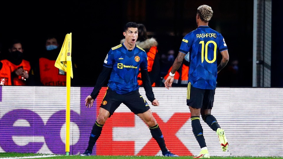 Ronaldo đã gánh Man United vượt qua vòng bảng Champions League. Ảnh: AFP