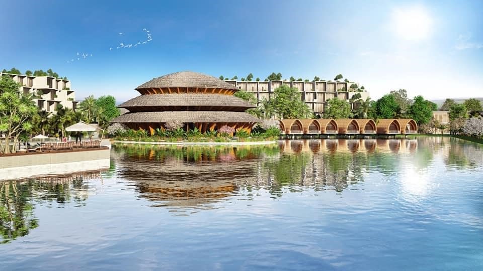 Một khu nghỉ dưỡng sinh thái ở Ninh Bình (ảnh Võ Trung)