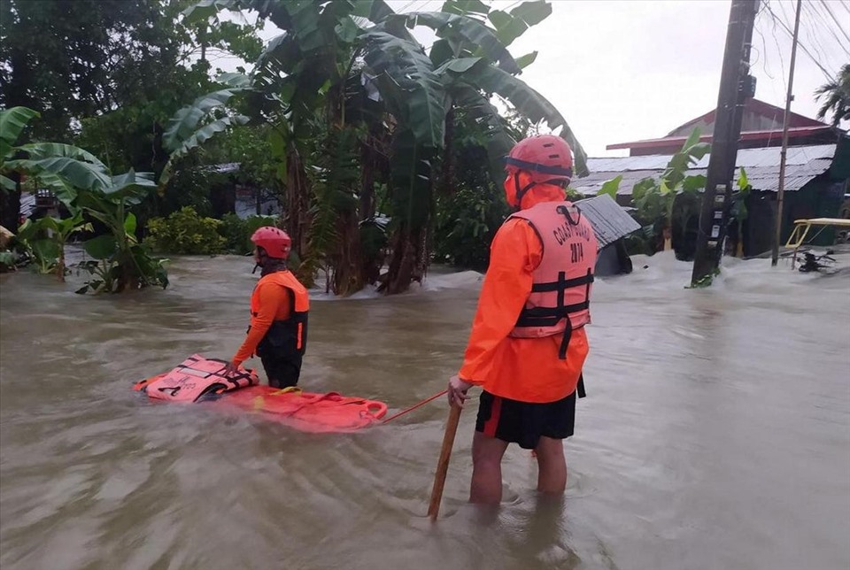 Bão Megi là cơn bão đầu tiên trong năm 2022 đổ bộ Philippines. Ảnh: AFP