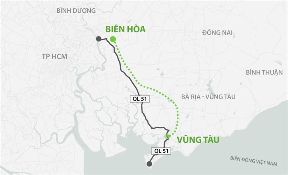 Dự án cao tốc Biên Hòa - Vũng Tàu đã được chấp thuận.