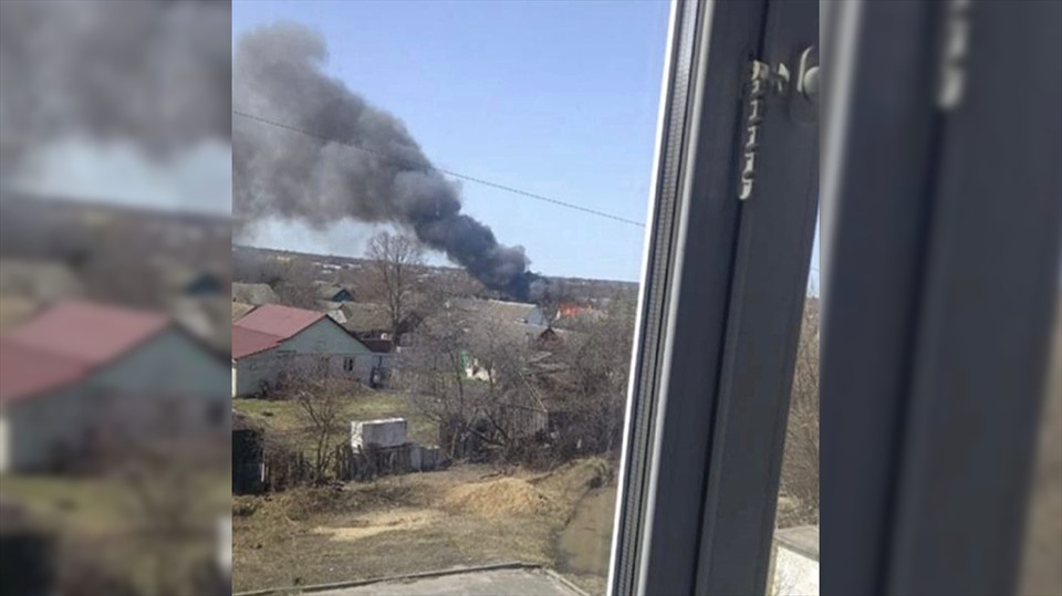 Russia accused Ukraine of attacking a village on the border.  Photo: RT