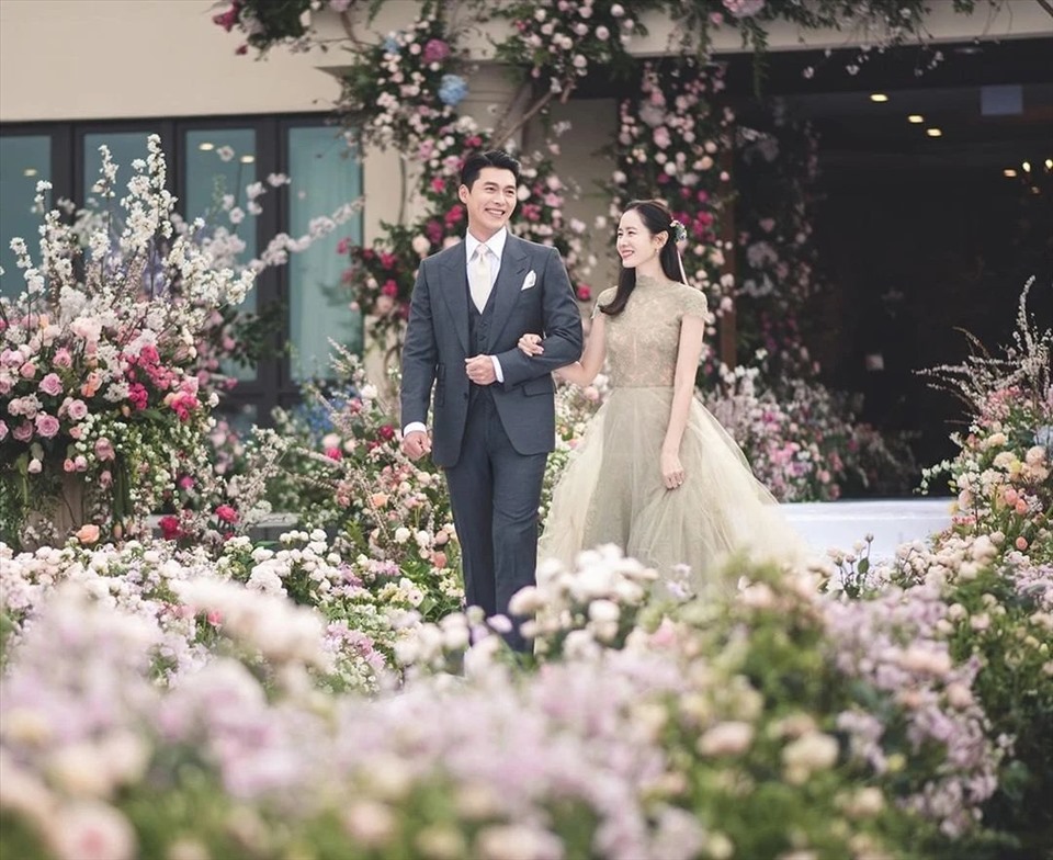Hình ảnh trong đám cưới Hyun Bin - Son Ye Jin.