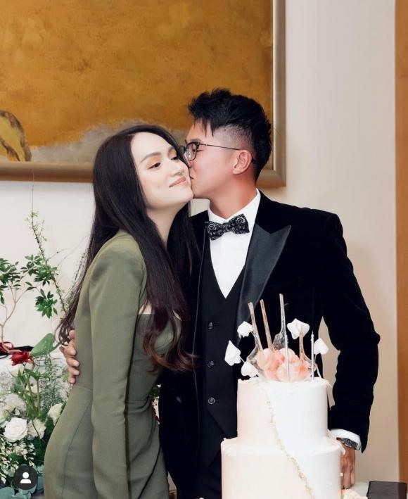 Hoa hậu Hương Giang hạnh phúc bên bạn trai Matt Liu. Ảnh: NVCC