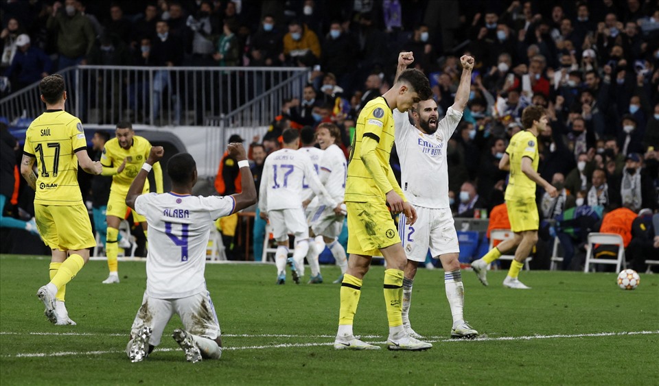 Chelsea đã không may mắn trước Real Madrid. Ảnh: AFP