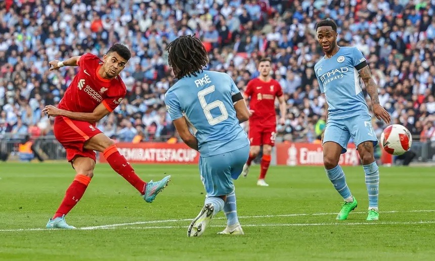 Luis Diaz đã có màn trình diễn tốt trước Manchester City trong một trận cầu quan trọng. Ảnh: AFP