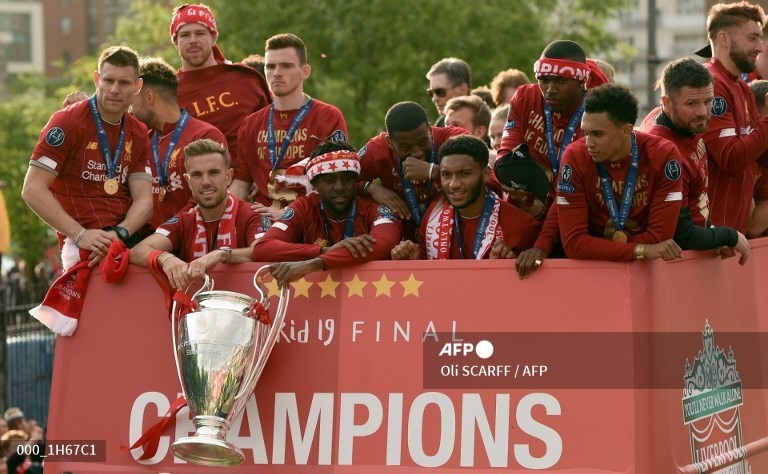 Liverpool là đội đã lên ngôi vô địch Champions League 2018-2019. Ảnh: AFP