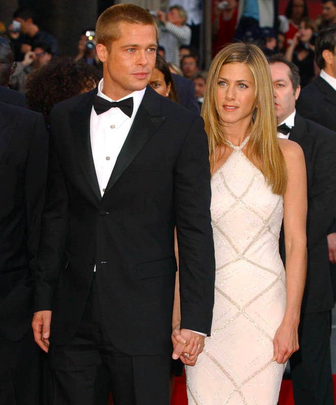 Jennifer và Brad Pitt từng là cặp đôi đẹp của showbiz Hollywood. Ảnh: Xinhua