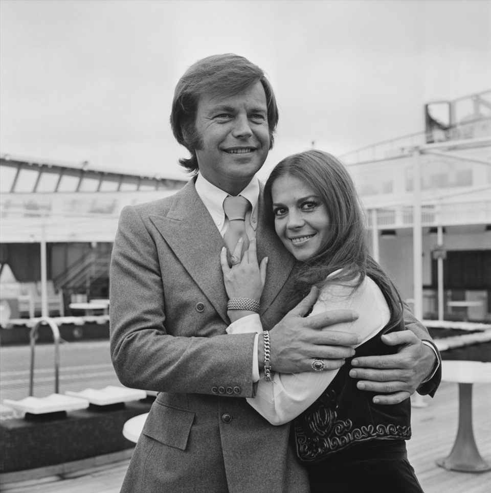 Natalie Wood và chồng năm 1972. Ảnh: Daily Express.