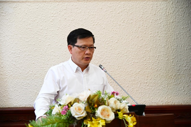 Thứ trưởng Bộ Tư pháp Mai Lương Khôi phát biểu kết luận Hội nghị. Ảnh: Mai Phương