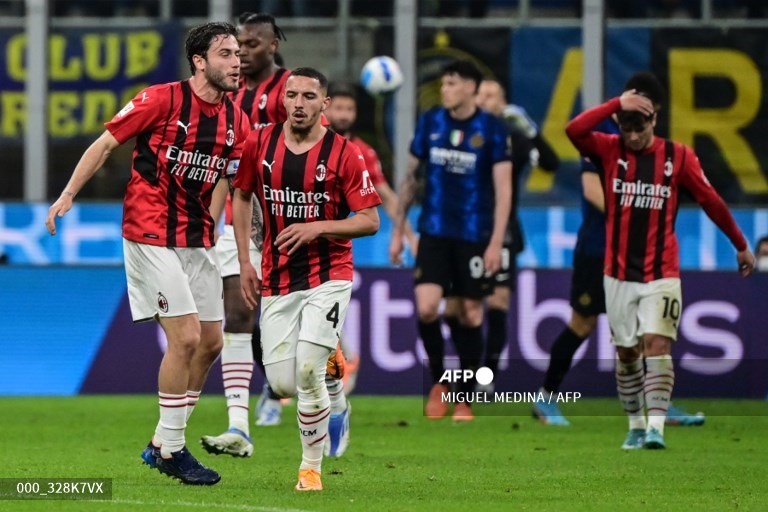 AC Milan đã có một trận đấu chơi bóng rất thiếu nhiệt huyết.  Ảnh: AFP