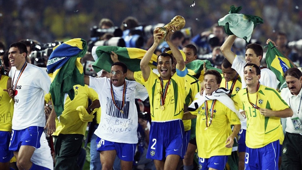 Năm 2002, Brazil vô địch thế giới lần thứ năm khi họ rơi vào bảng C. Ảnh: FIFA
