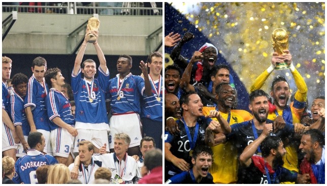 Đội tuyển Pháp 2 lần vô địch thế giới khi họ đều bắt đầu từ bảng C. Ảnh: FIFA