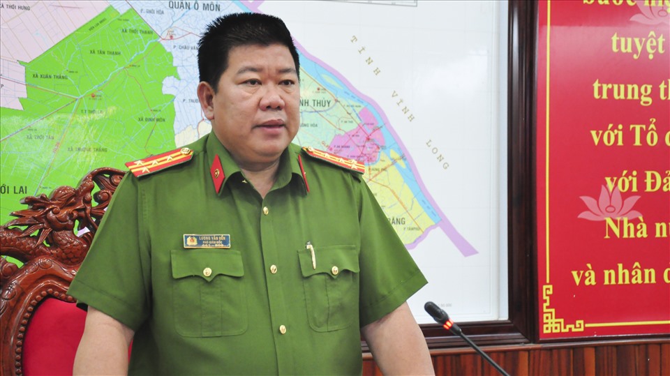 Đại tá Lương Văn Bền - Phó Giám đốc Công an TP.Cần Thơ.