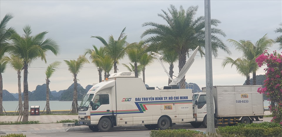 Các ê kíp và xe chuyên dùng Đài Truyền hình TP.HCM đã có mặt tại Hạ Long để chuẩn bị cho giải đua. Nguyễn Hùng